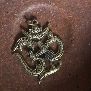 Brass Om pendant